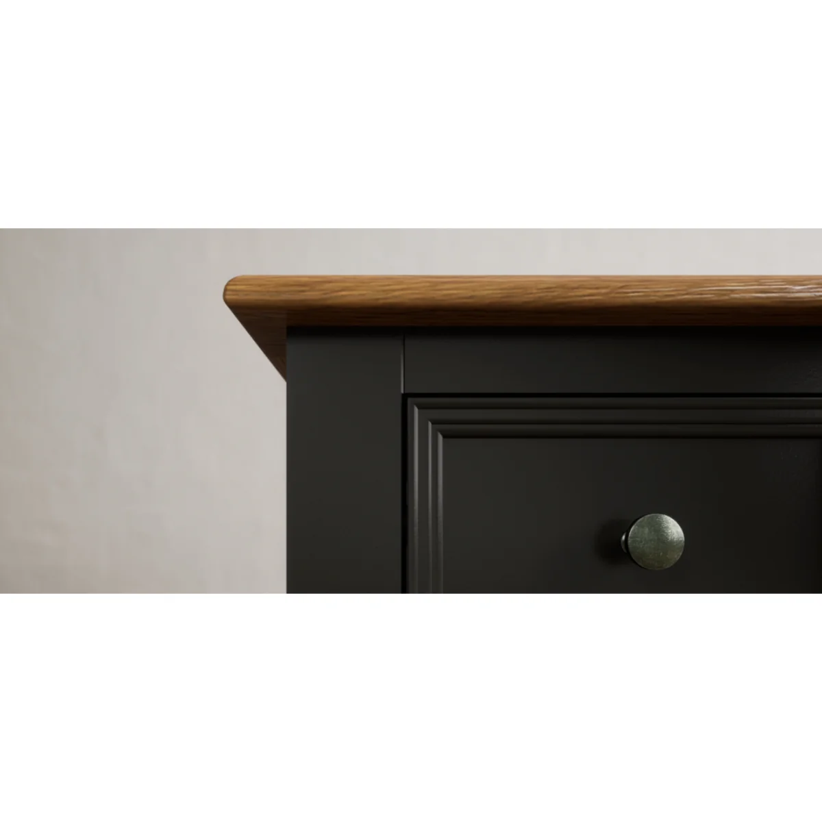 Charlton Oak and Black Painted Bedside Table – image 9