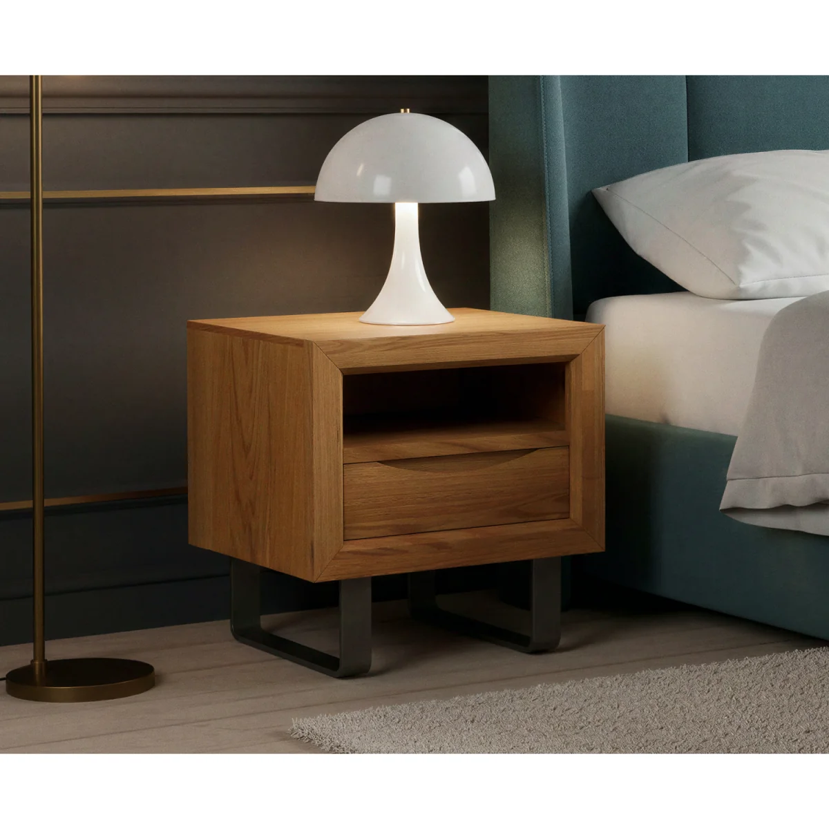 Parker Solid Oak Bedside Table – image 3