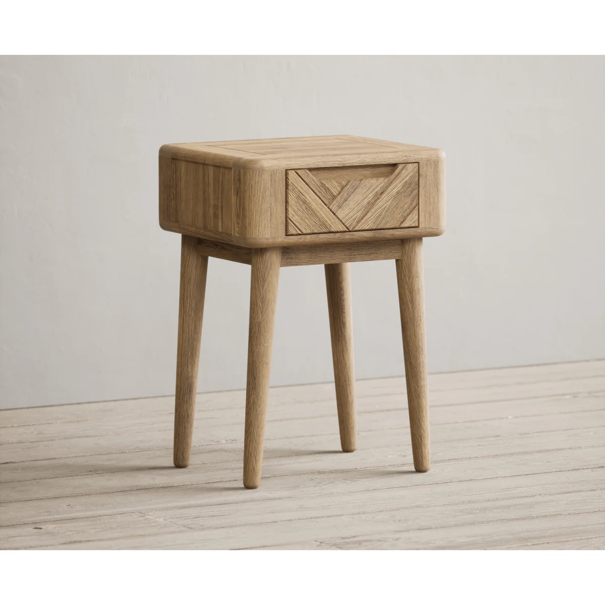 Parven Solid Oak Bedside Table / Lamp Table – image 4