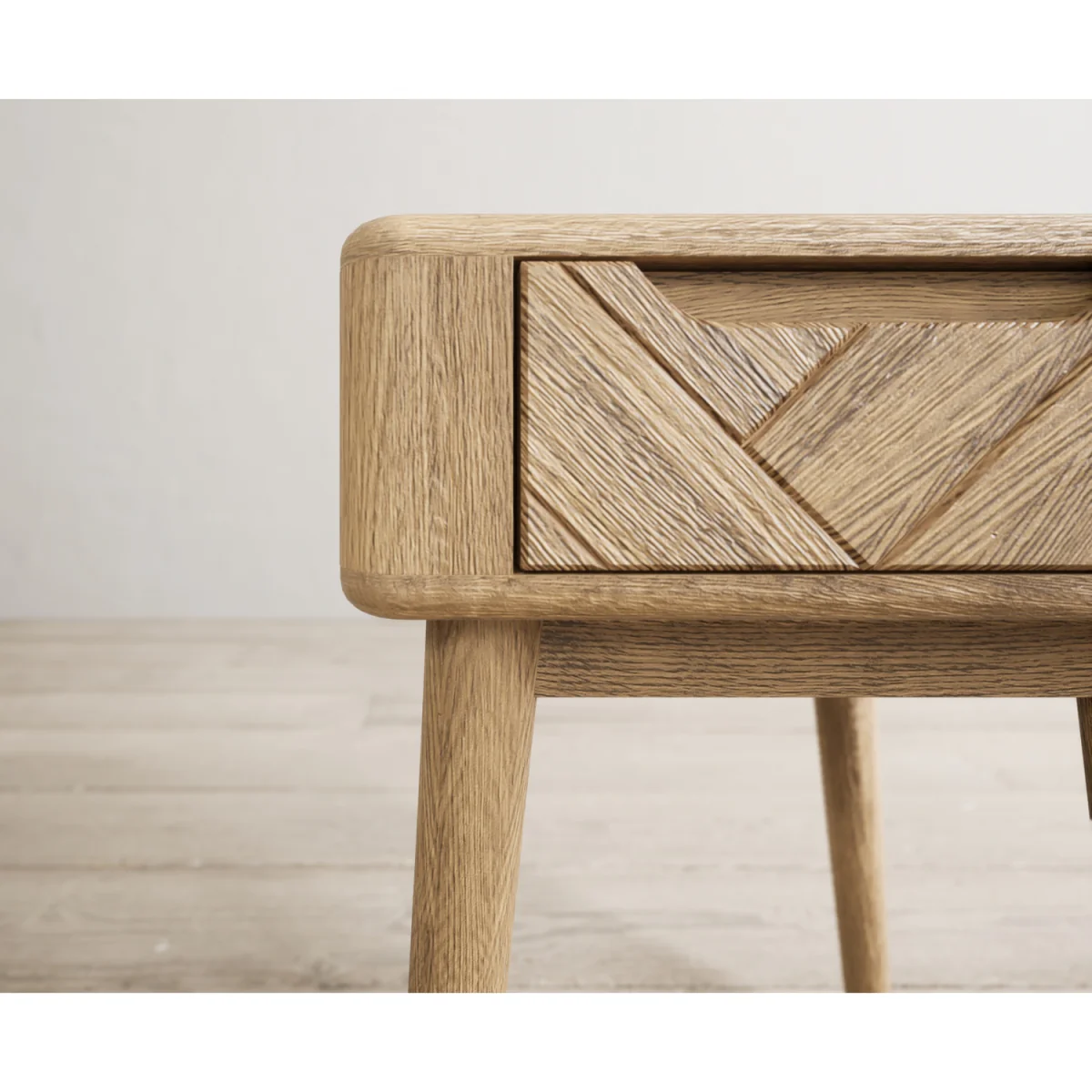 Parven Solid Oak Bedside Table / Lamp Table – image 5