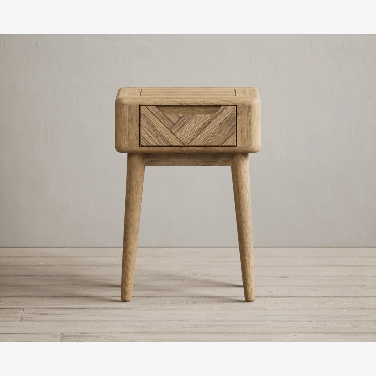 Parven Solid Oak Bedside Table / Lamp Table – image 1