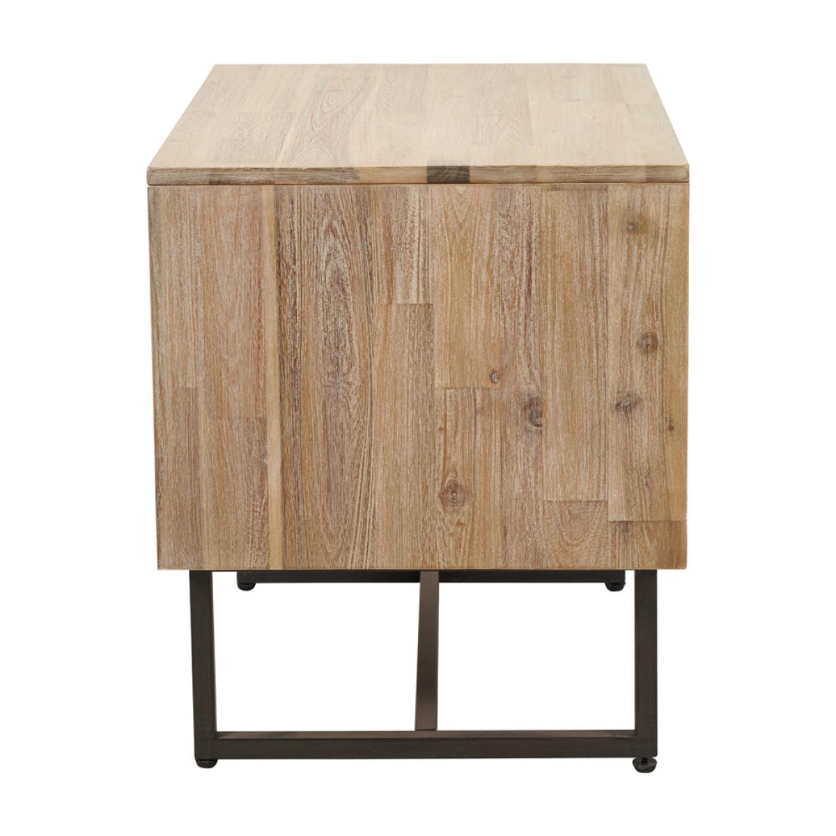 Olivia's Martha Acacia Wood Bedside Unit – image 3