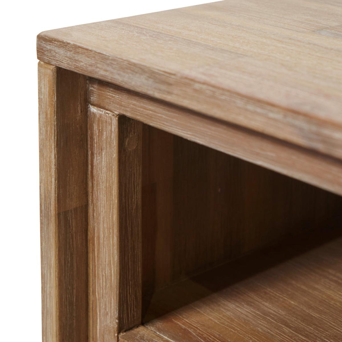 Olivia's Martha Acacia Wood Bedside Unit – image 9