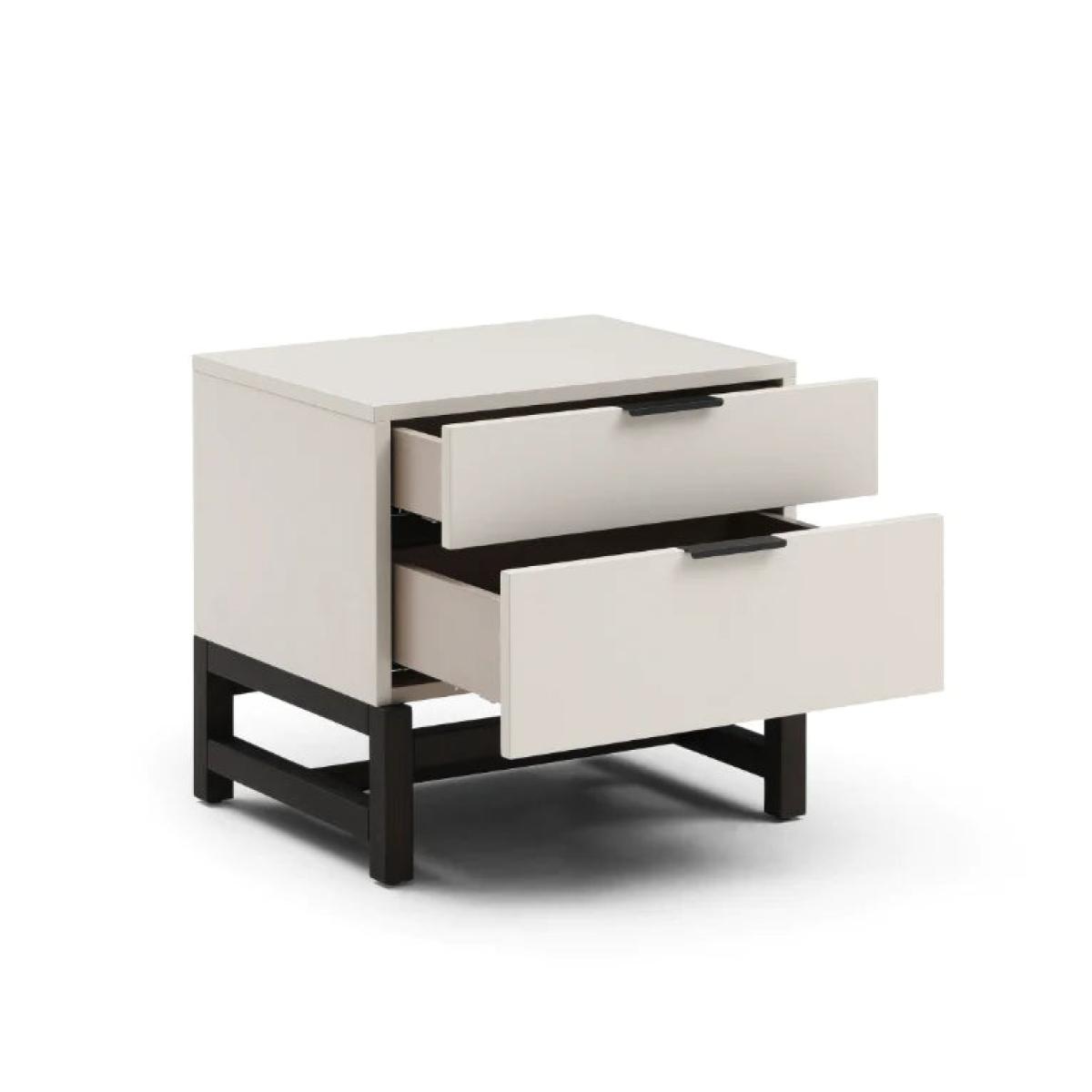 Tommy Franks Webb Bedside Table in Matte Beige – image 3
