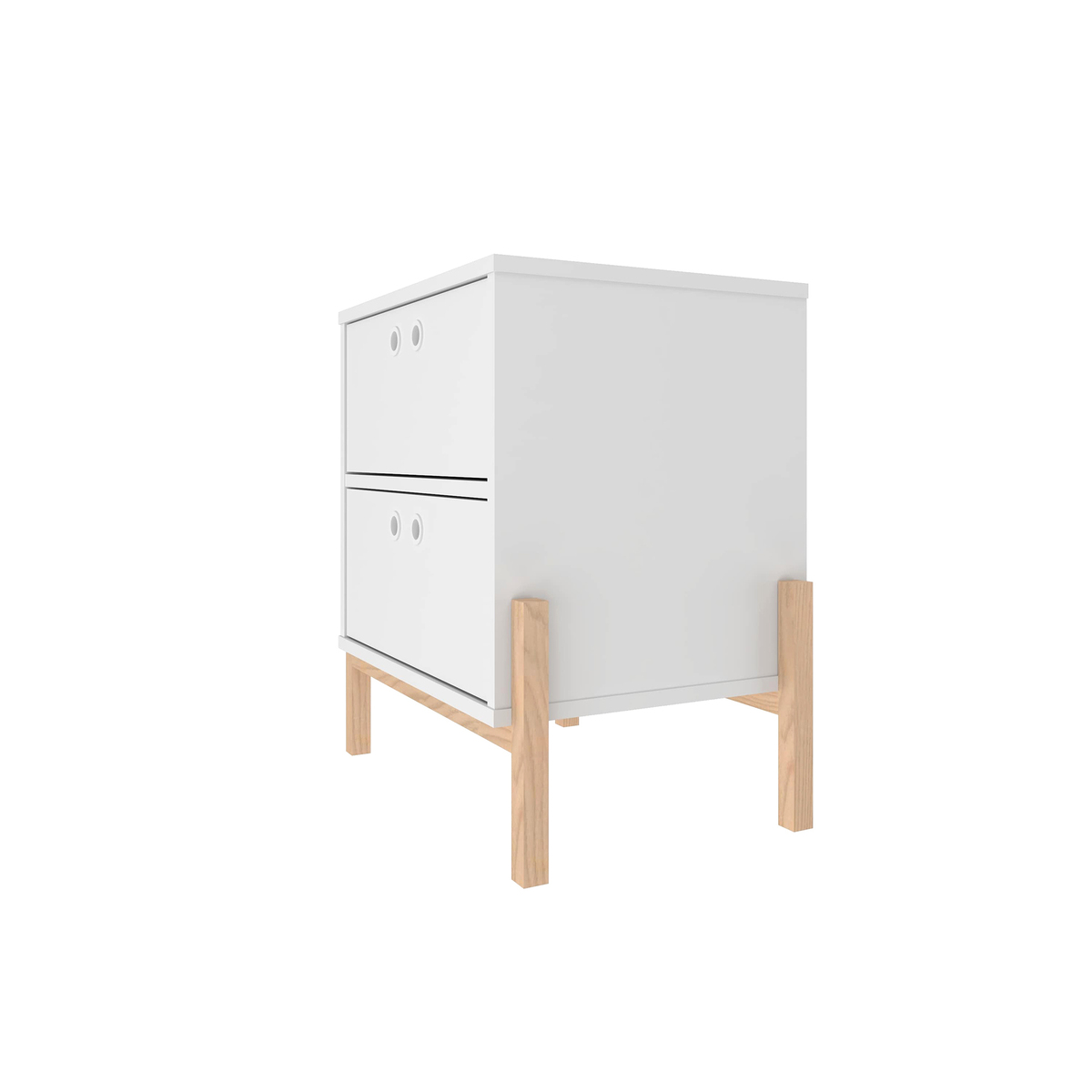 Phoenix White Bedside Table – image 4
