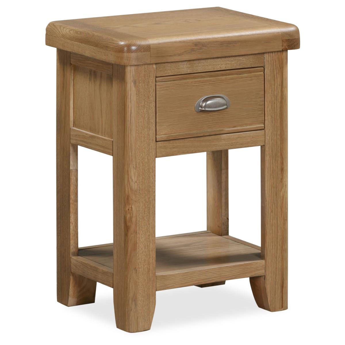 Juniper 1 Drawer Bedside Table - Smoked Oak In SmokedOak – image 3