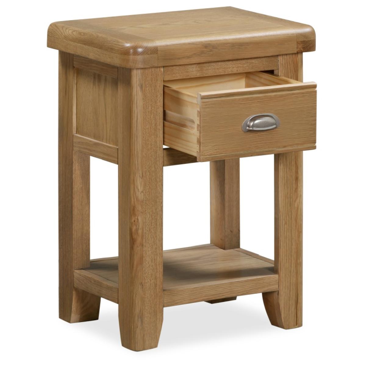 Juniper 1 Drawer Bedside Table - Smoked Oak In SmokedOak – image 9