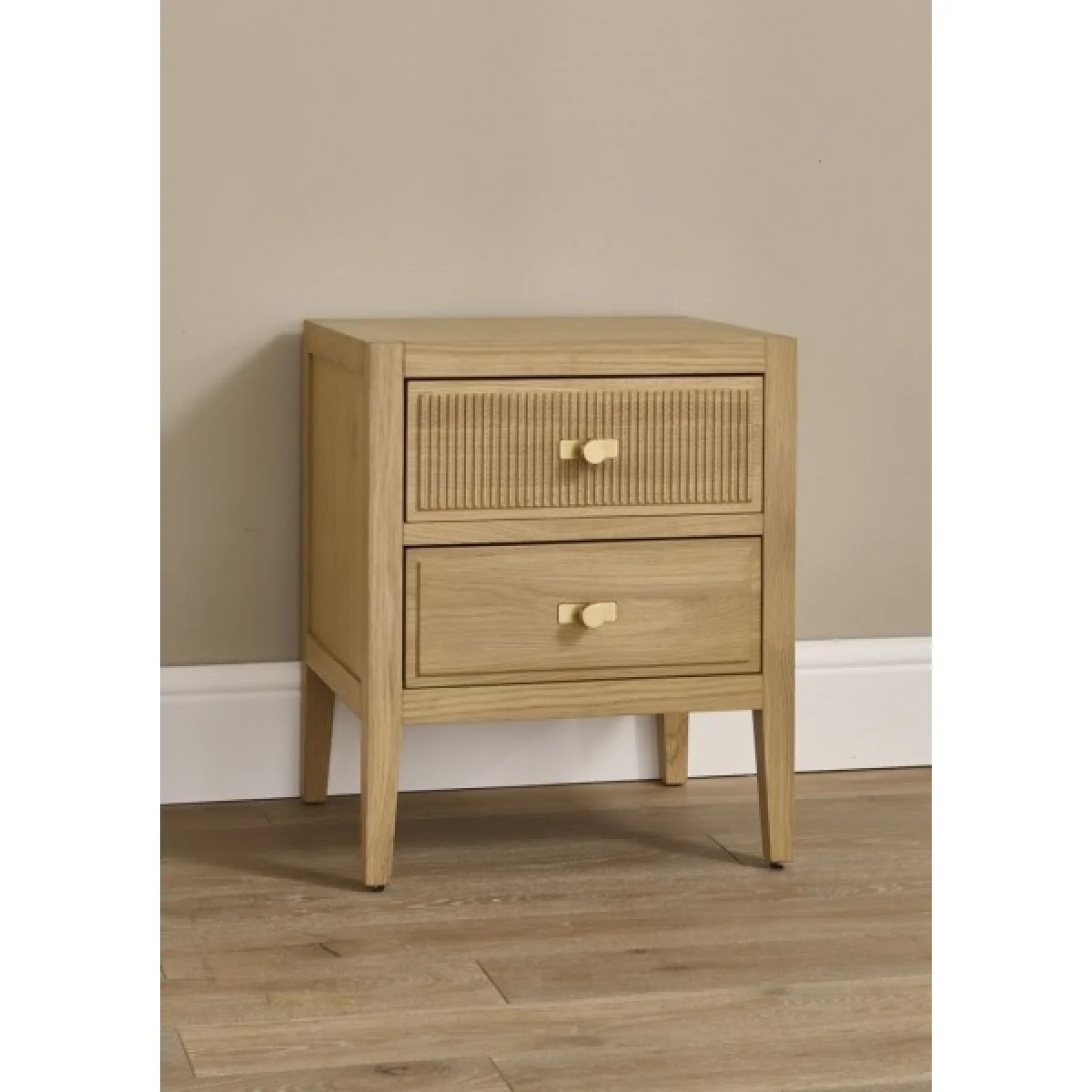 Illinois 2 Drawer Bedside - Oak – image 2