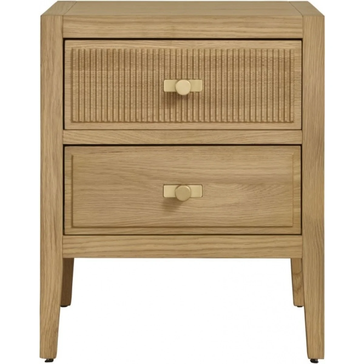 Illinois 2 Drawer Bedside - Oak – image 4
