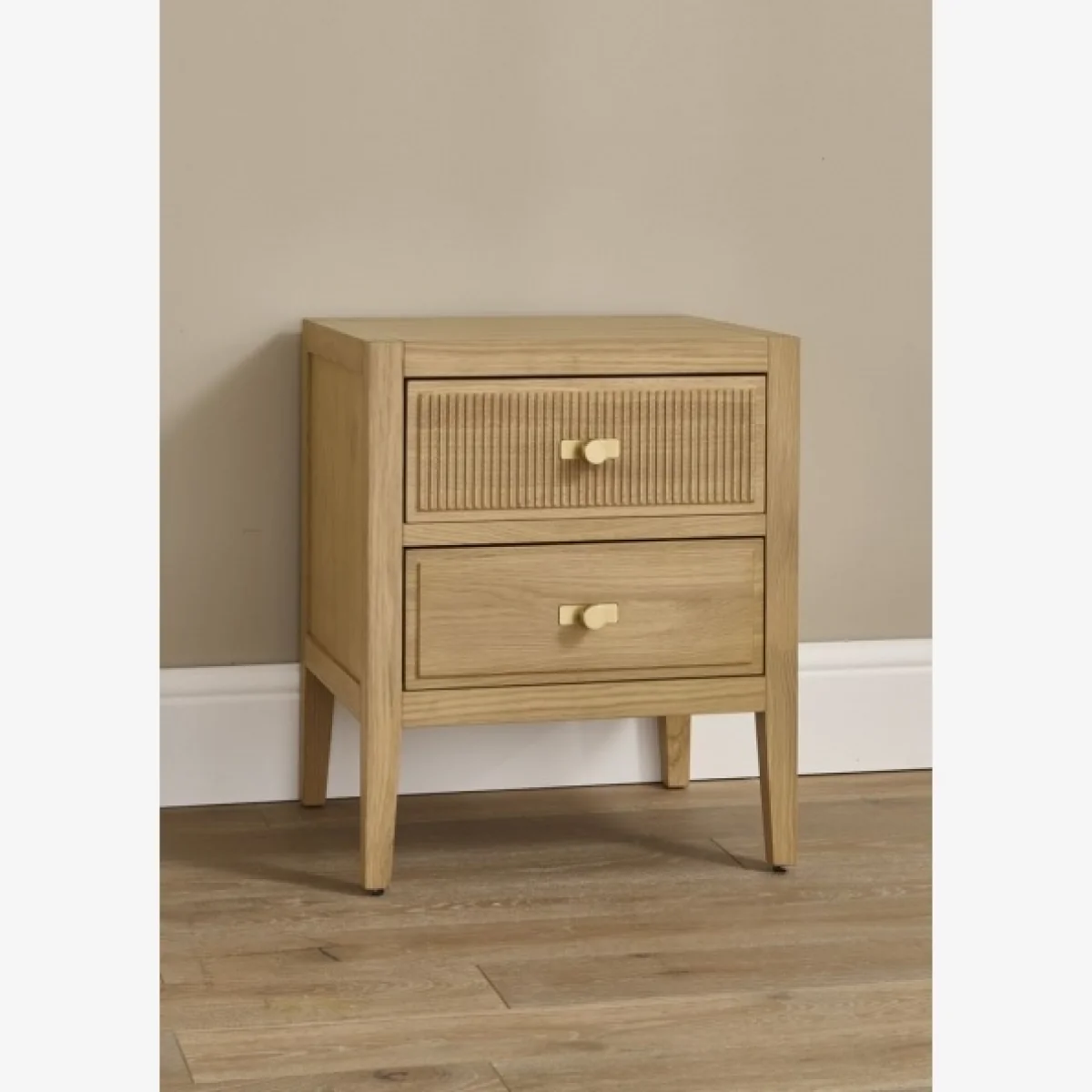 Illinois 2 Drawer Bedside - Oak – image 1