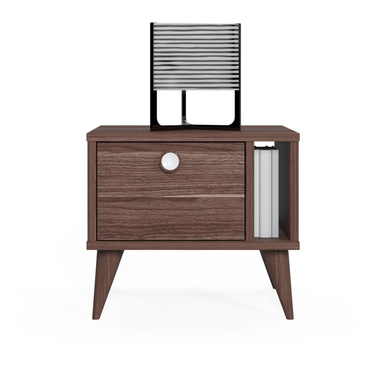 Vega 38cm Tall Nightstand by Ruumstore - Victoria Walnut – image 4