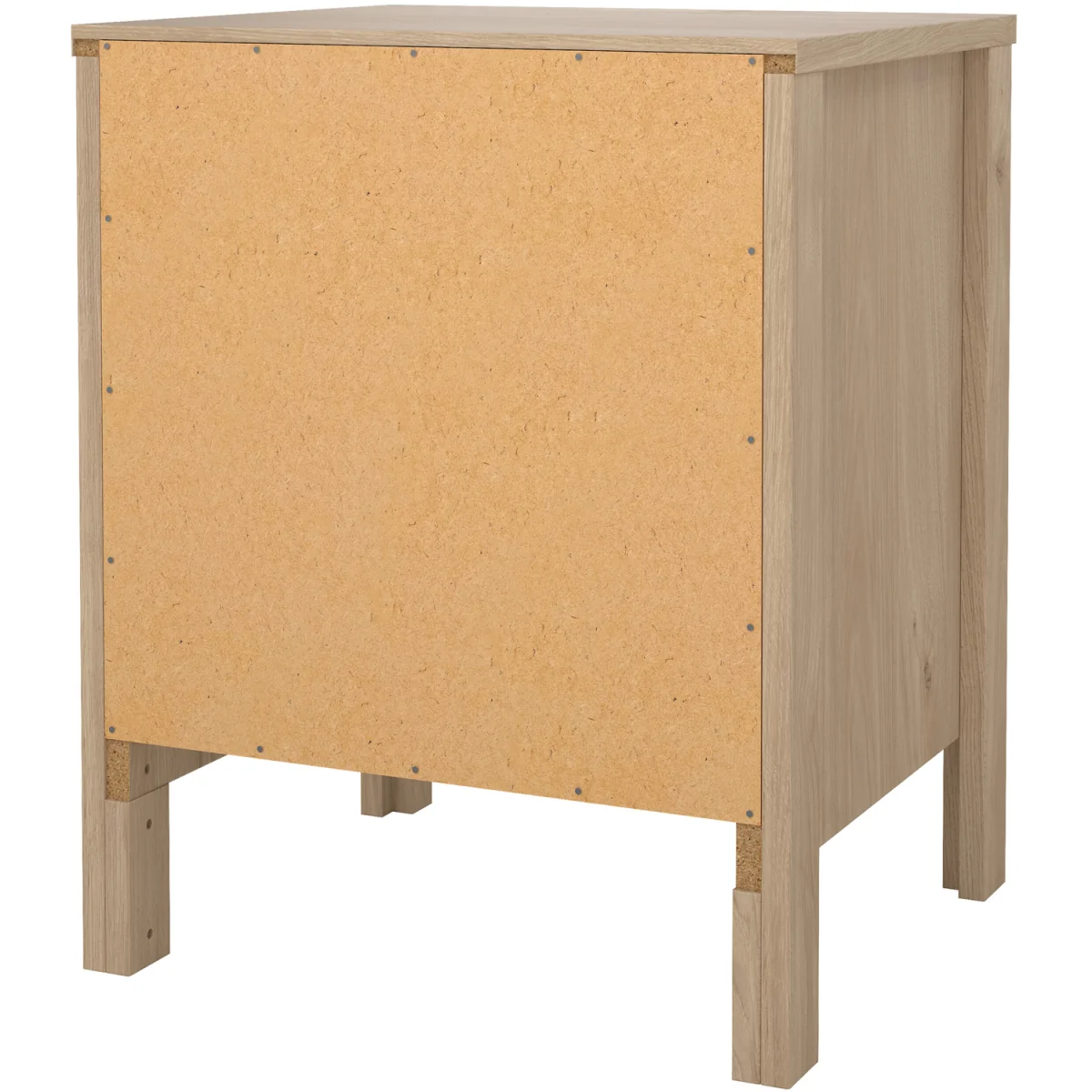 Madrid Bedside Table 2 Drawers in White - White – image 13