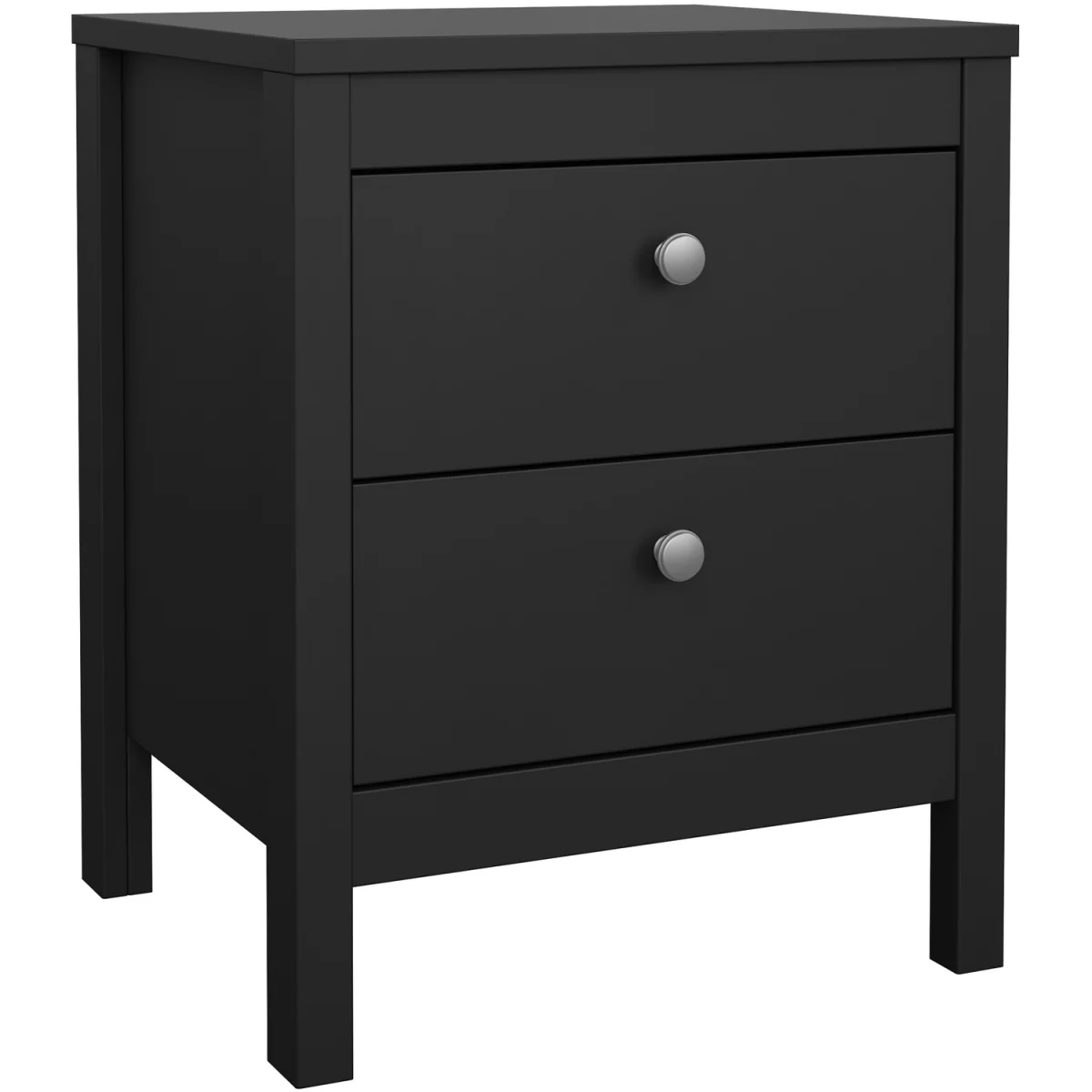 Madrid Bedside Table 2 Drawers in White - White – image 15