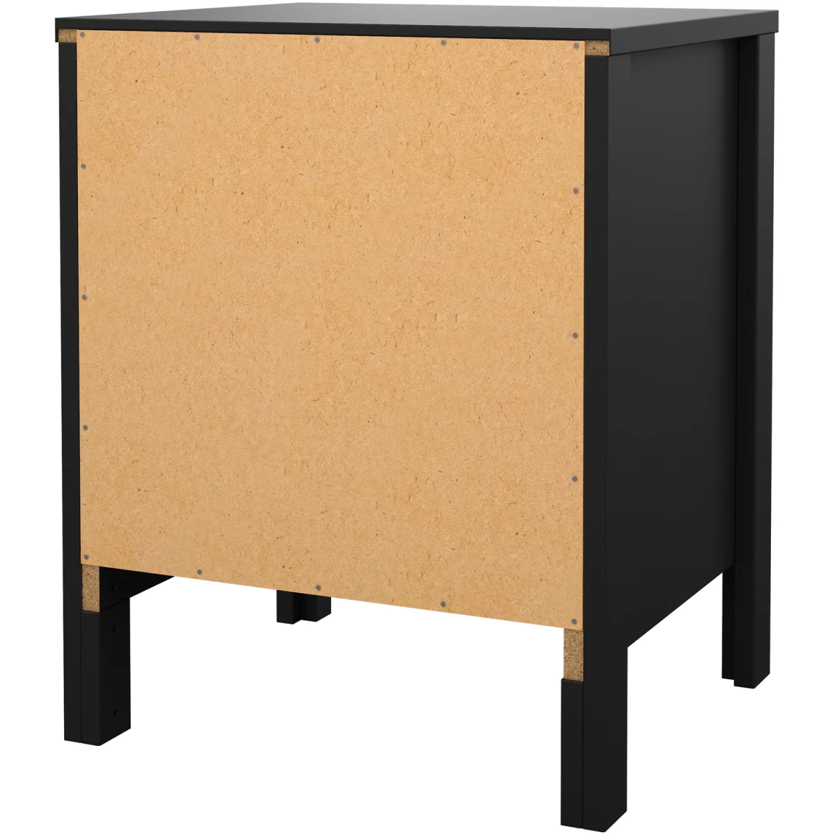 Madrid Bedside Table 2 Drawers in White - White – image 17