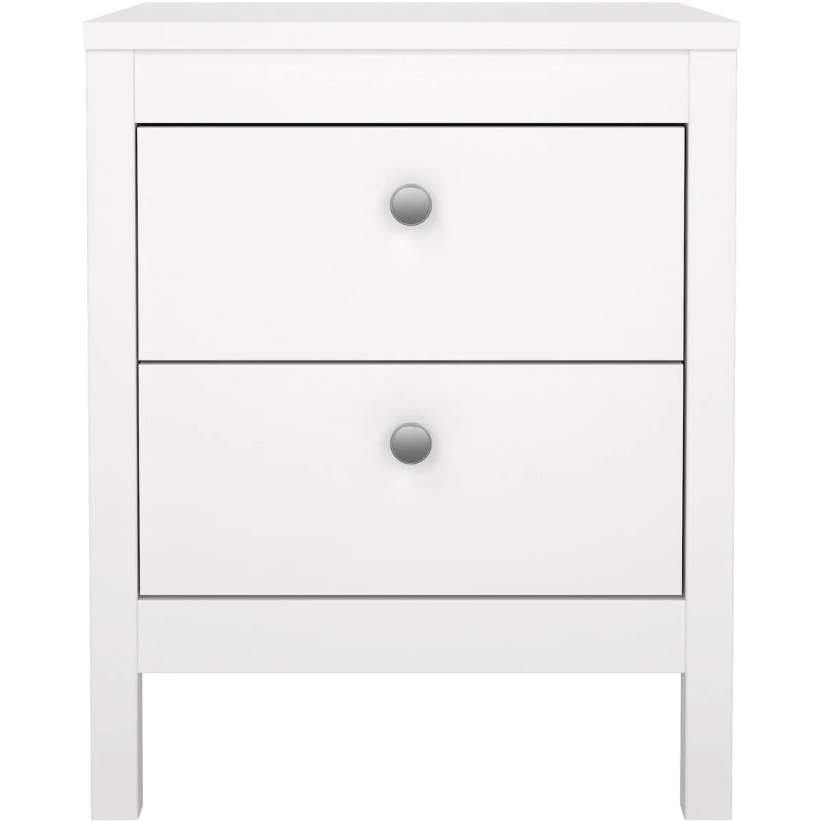 Madrid Bedside Table 2 Drawers in White - White – image 21