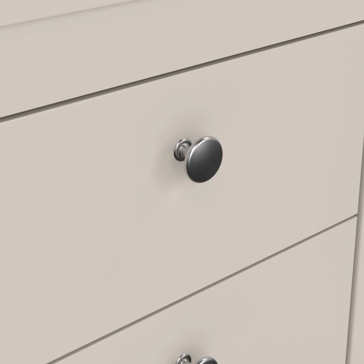 Madrid Bedside Table 2 Drawers in White - White – image 8