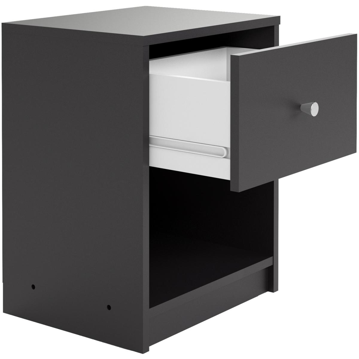 Millie Bedside One Drawer - Dark Walnut – image 15