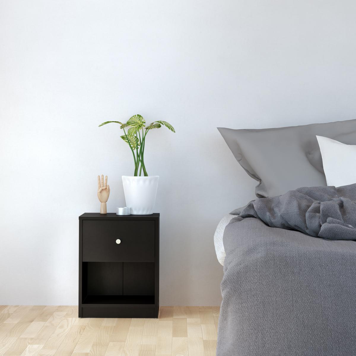 Millie Bedside One Drawer - Dark Walnut – image 17