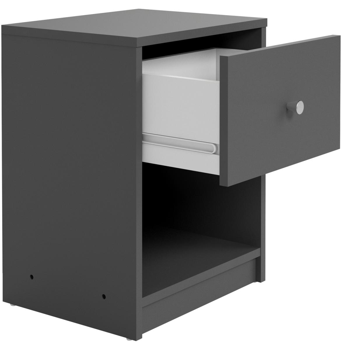 Millie Bedside One Drawer - Dark Walnut – image 22