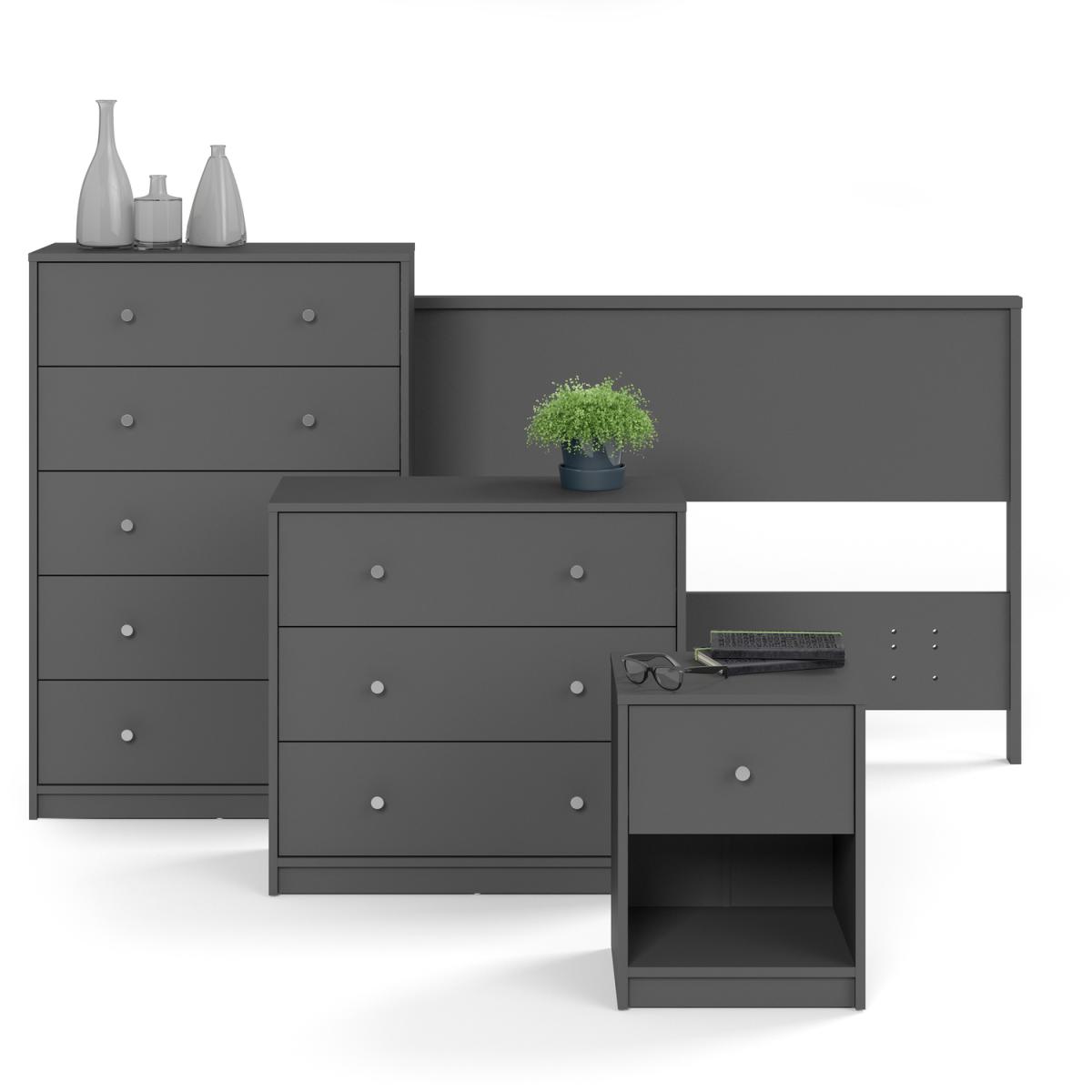 Millie Bedside One Drawer - Dark Walnut – image 27