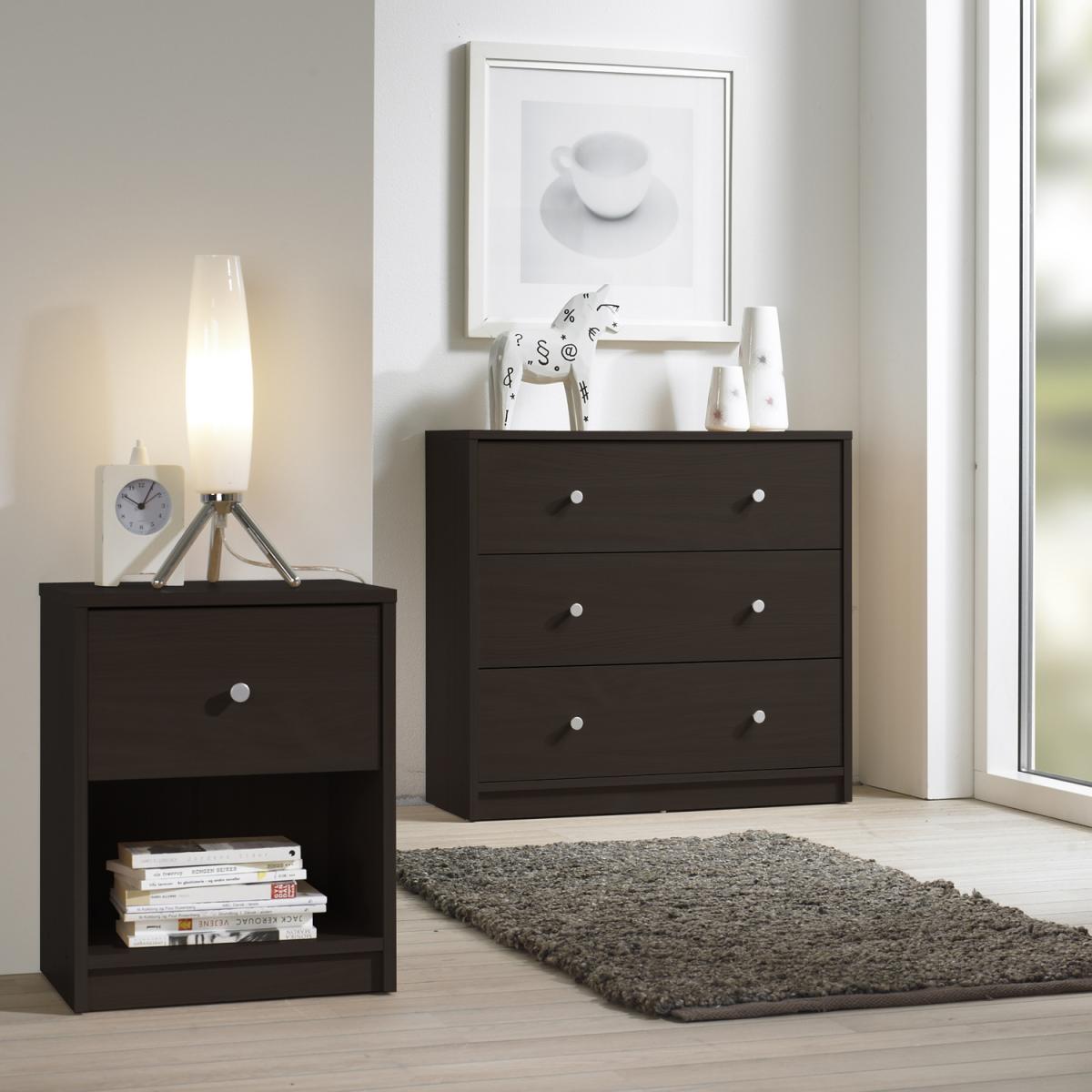 Millie Bedside One Drawer - Dark Walnut – image 5