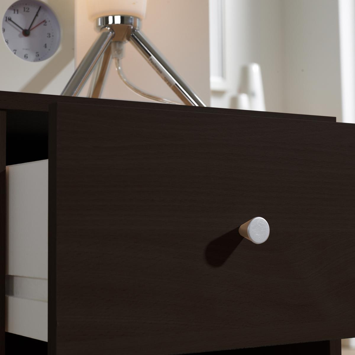 Millie Bedside One Drawer - Dark Walnut – image 9
