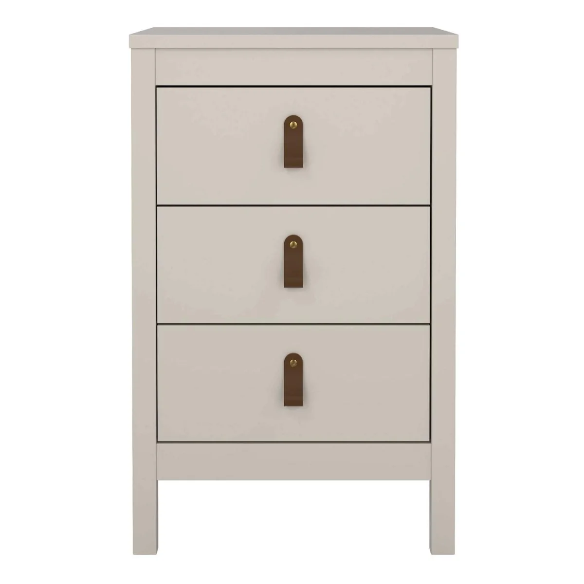 Wildberry Cashmere Tall Bedside Table, 3 Drawers, Cream - Neutral – image 5