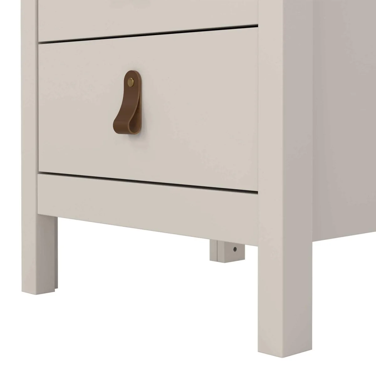 Wildberry Cashmere Tall Bedside Table, 3 Drawers, Cream - Neutral – image 9