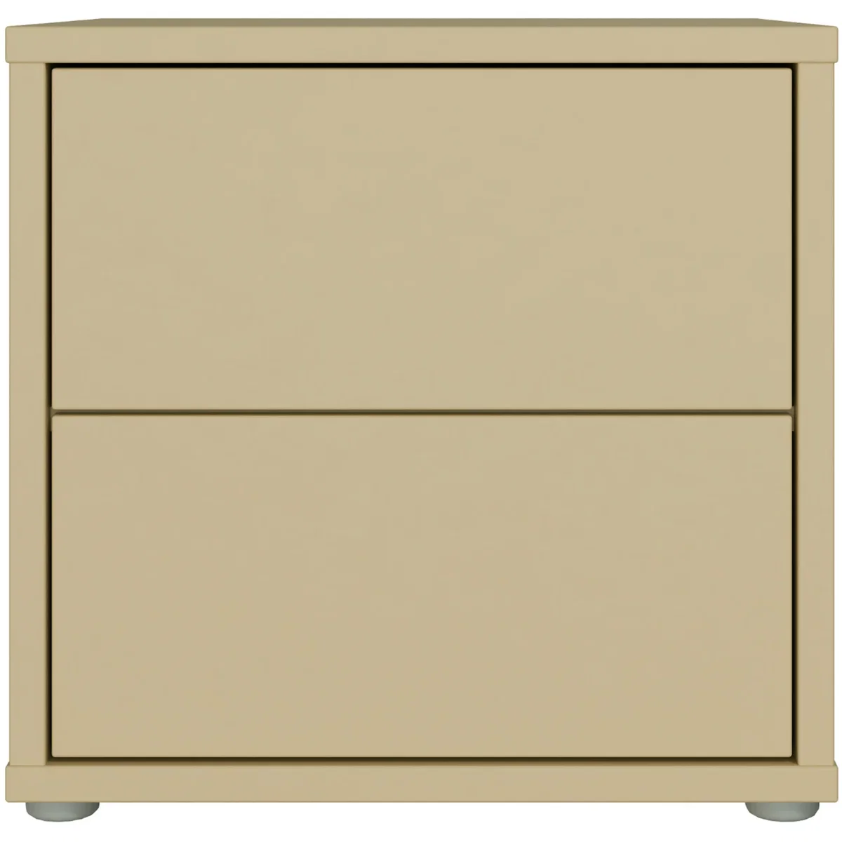 Alice Springs Low Bedside Cabinet with 2 Drawers Push-Open in Taupe - Night Blue – image 20