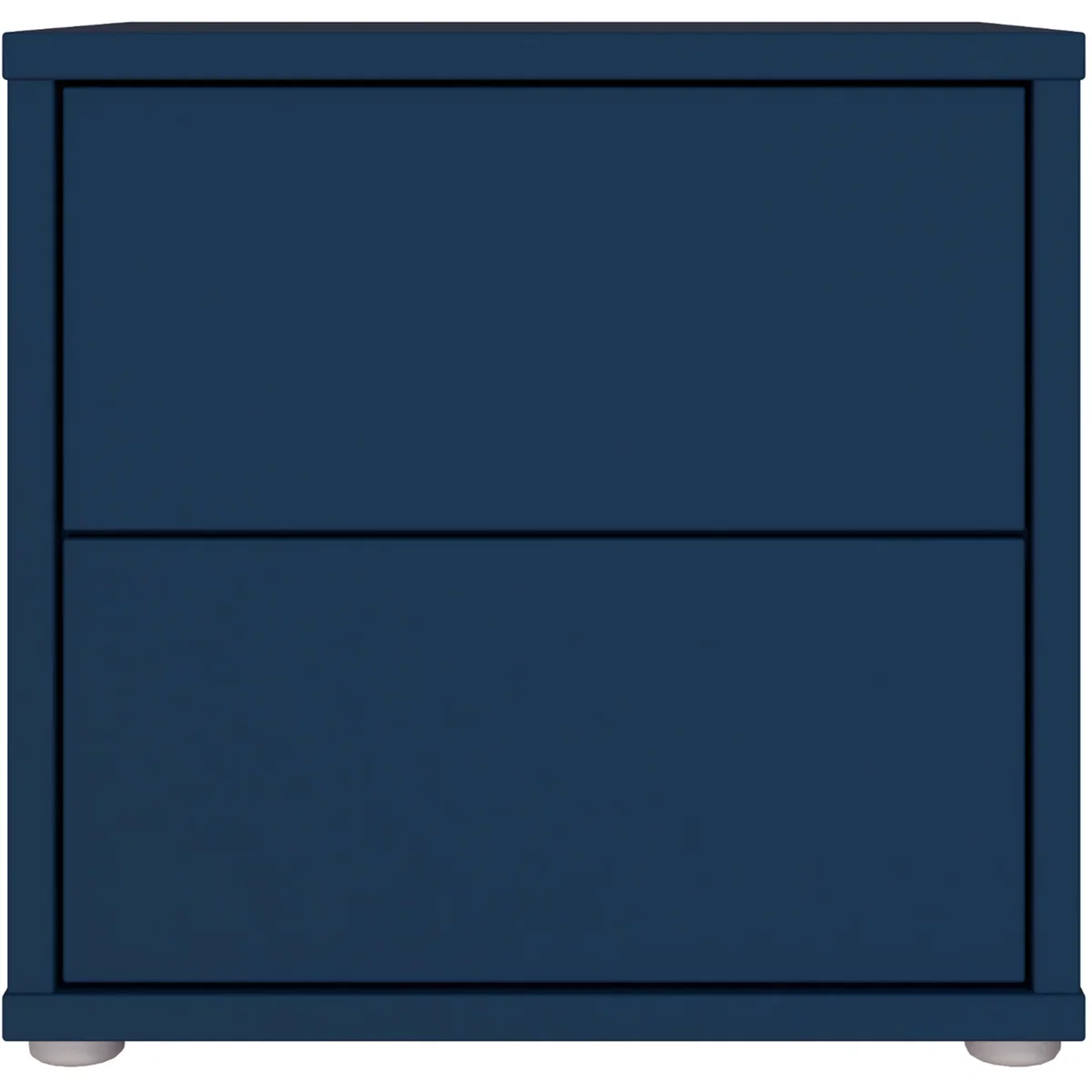 Alice Springs Low Bedside Cabinet with 2 Drawers Push-Open in Taupe - Night Blue – image 26