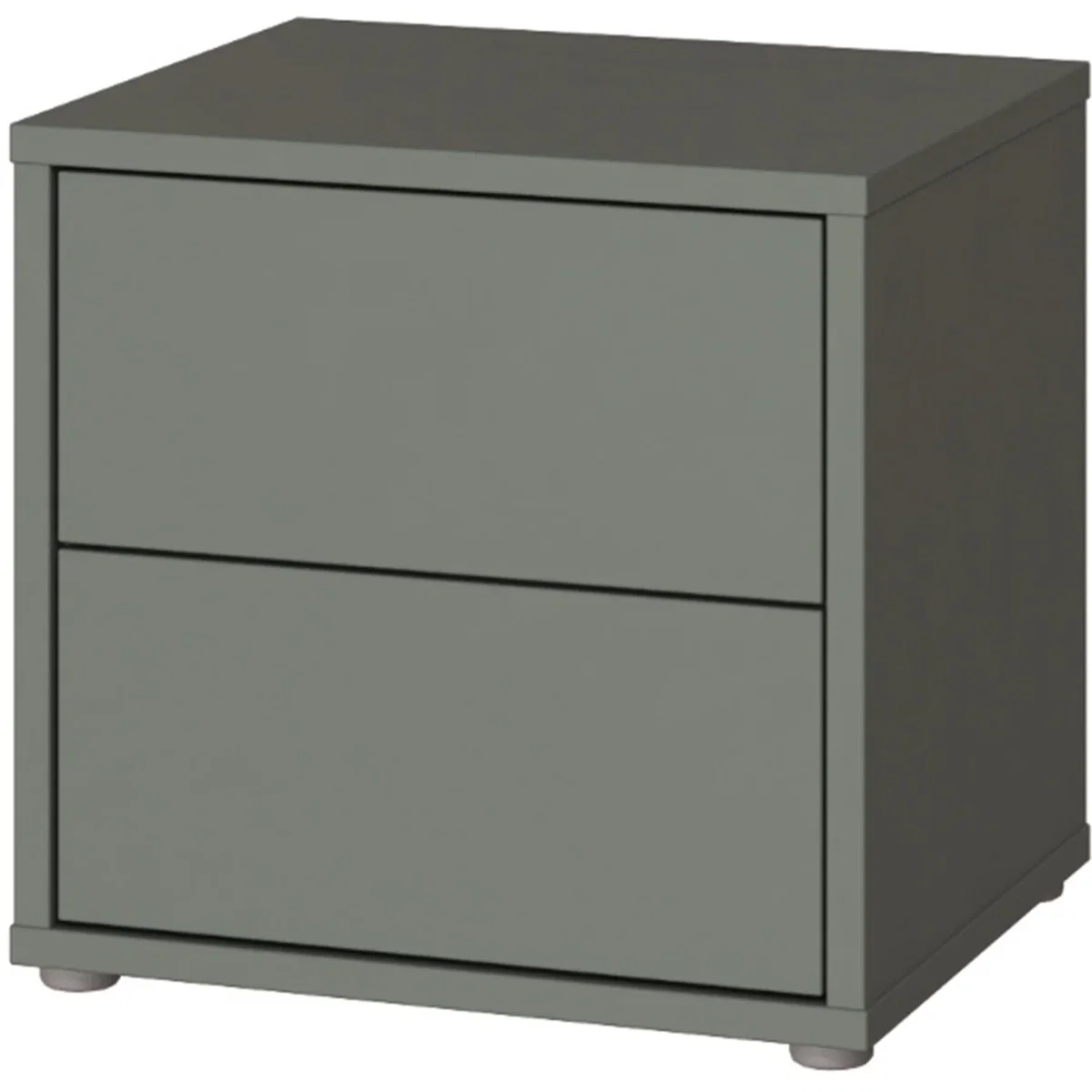 Alice Springs Low Bedside Cabinet with 2 Drawers Push-Open in Taupe - Night Blue – image 40
