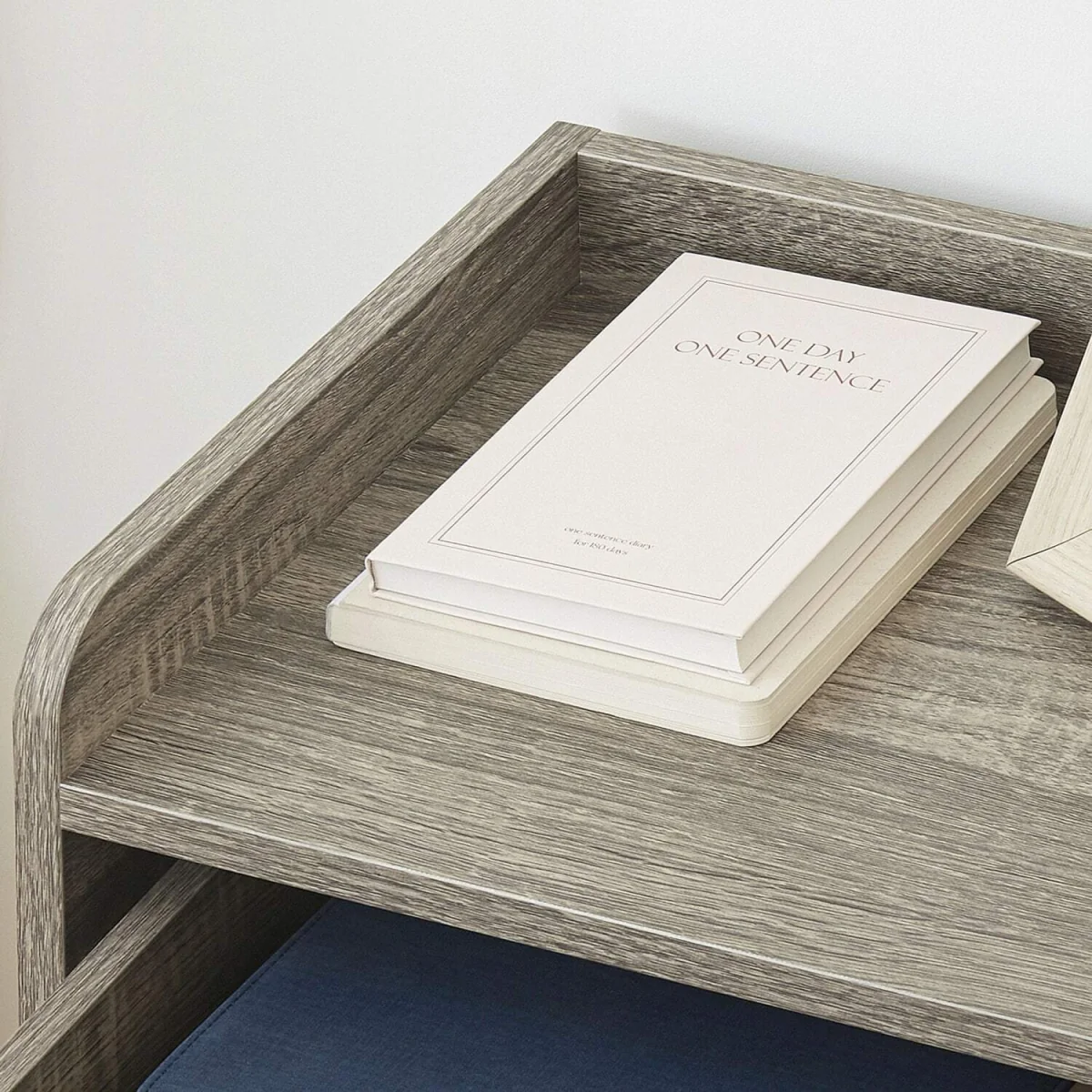 Rereno Set of 2 Grey Wood Floating Nightstands With Drawer Wall Mounted – image 8