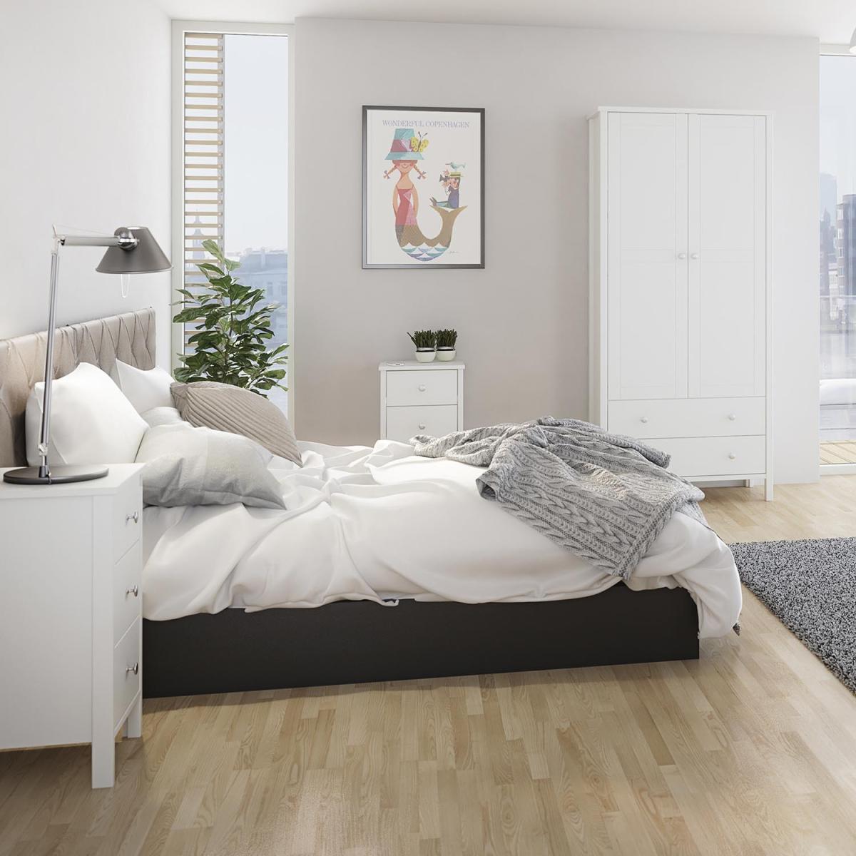 Tromso 3-Drawer Bedside Table - White – image 5
