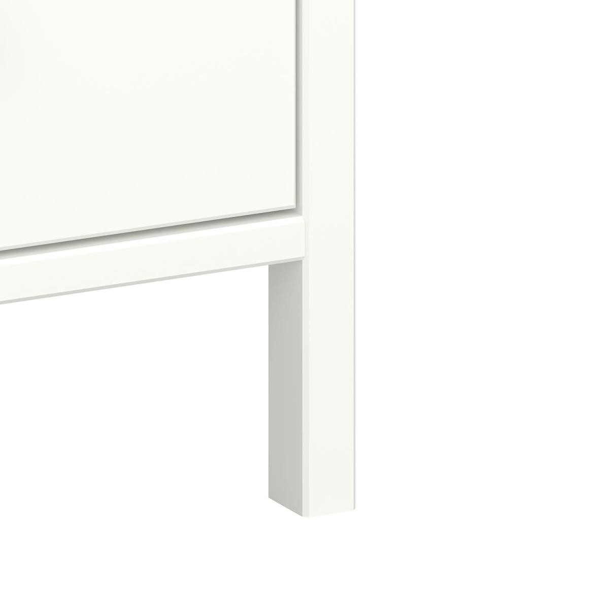 Tromso 3-Drawer Bedside Table - White – image 8