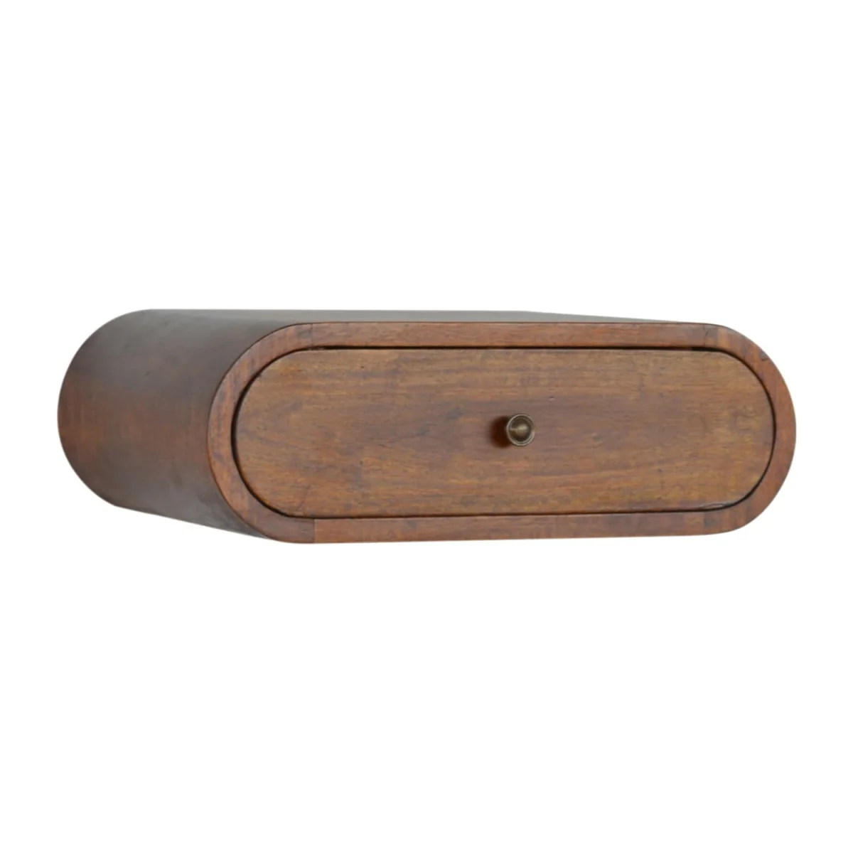 Bardolino Chestnut Wall Mounted Bedside Table - Brown – image 2