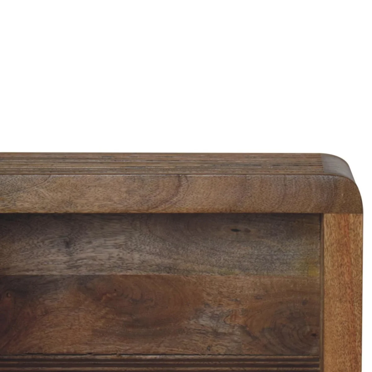 Mantua Mango Wood Wall Mounted Bedside Table 100% Solid Mango Hand Carved - Brown – image 5