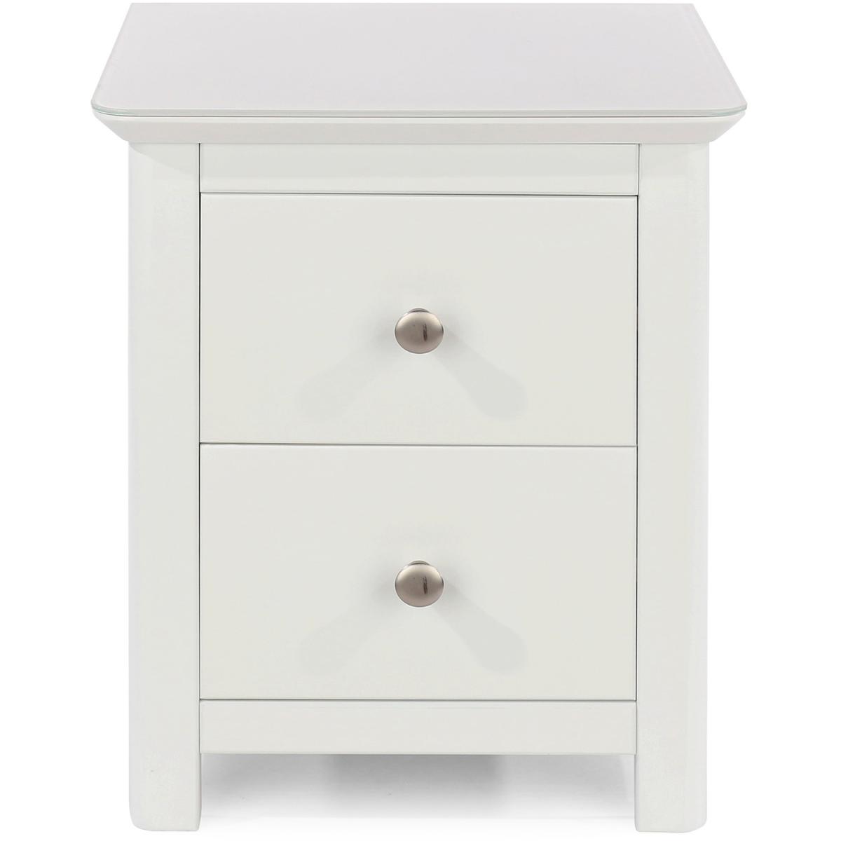 Nairn 2 drawer bedside  - White – image 5