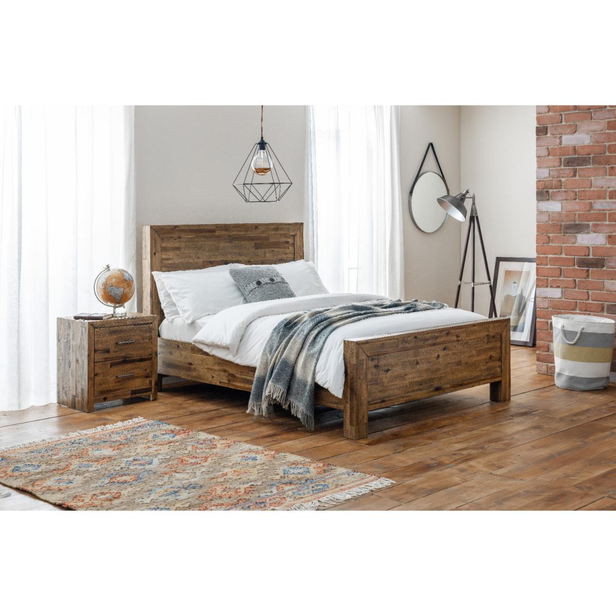 Hoxton 2 Drawer Bedside - Antique Oak – image 3