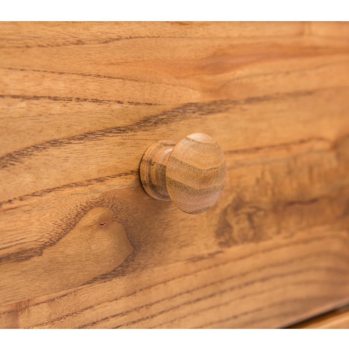 Salerno 3 Drawer Bedside Table - Light wood – image 5