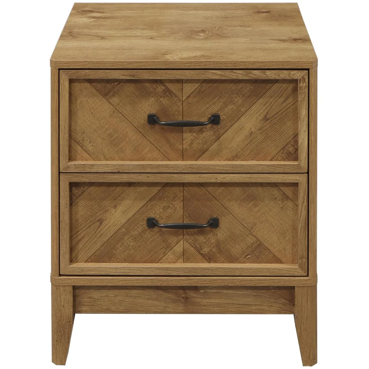 Harrington 2 Drawer Bedside - Medium Oak effect – image 5