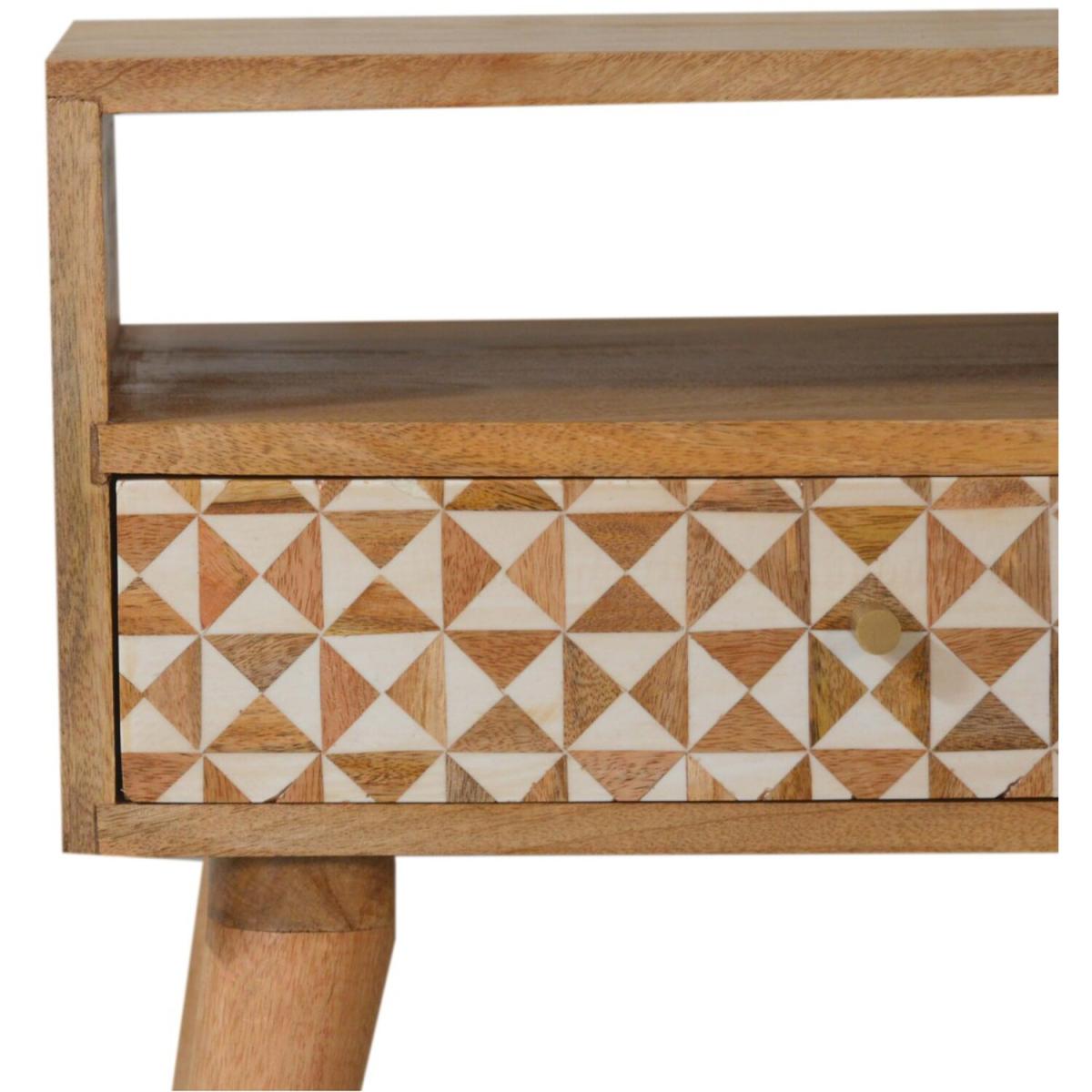 Sarina Wood Bedside Table - Oak – image 6