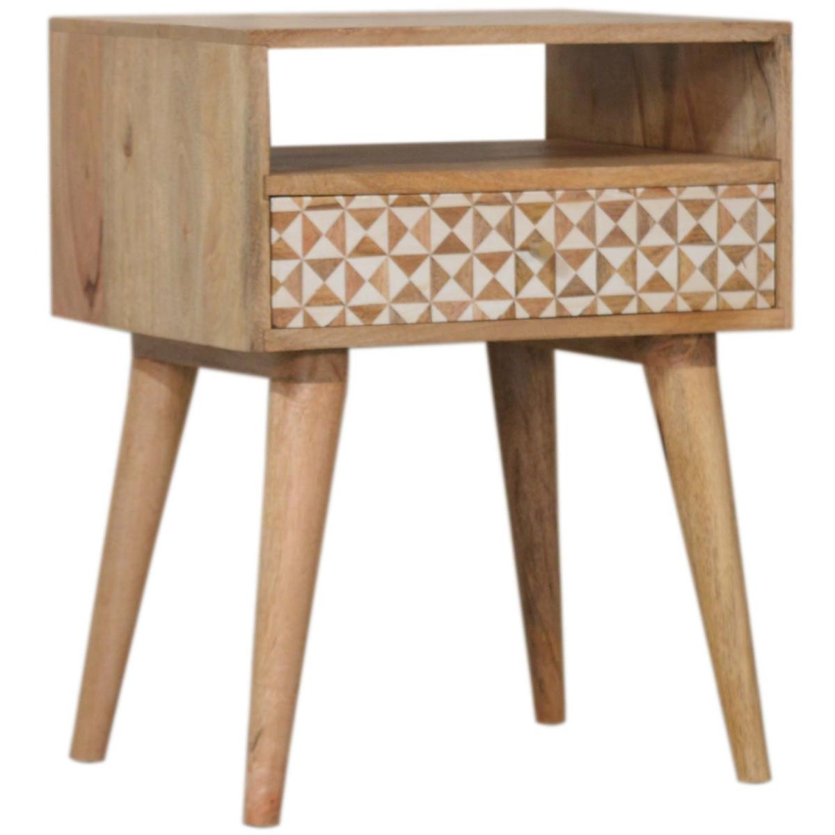 Sarina Wood Bedside Table - Oak – image 7