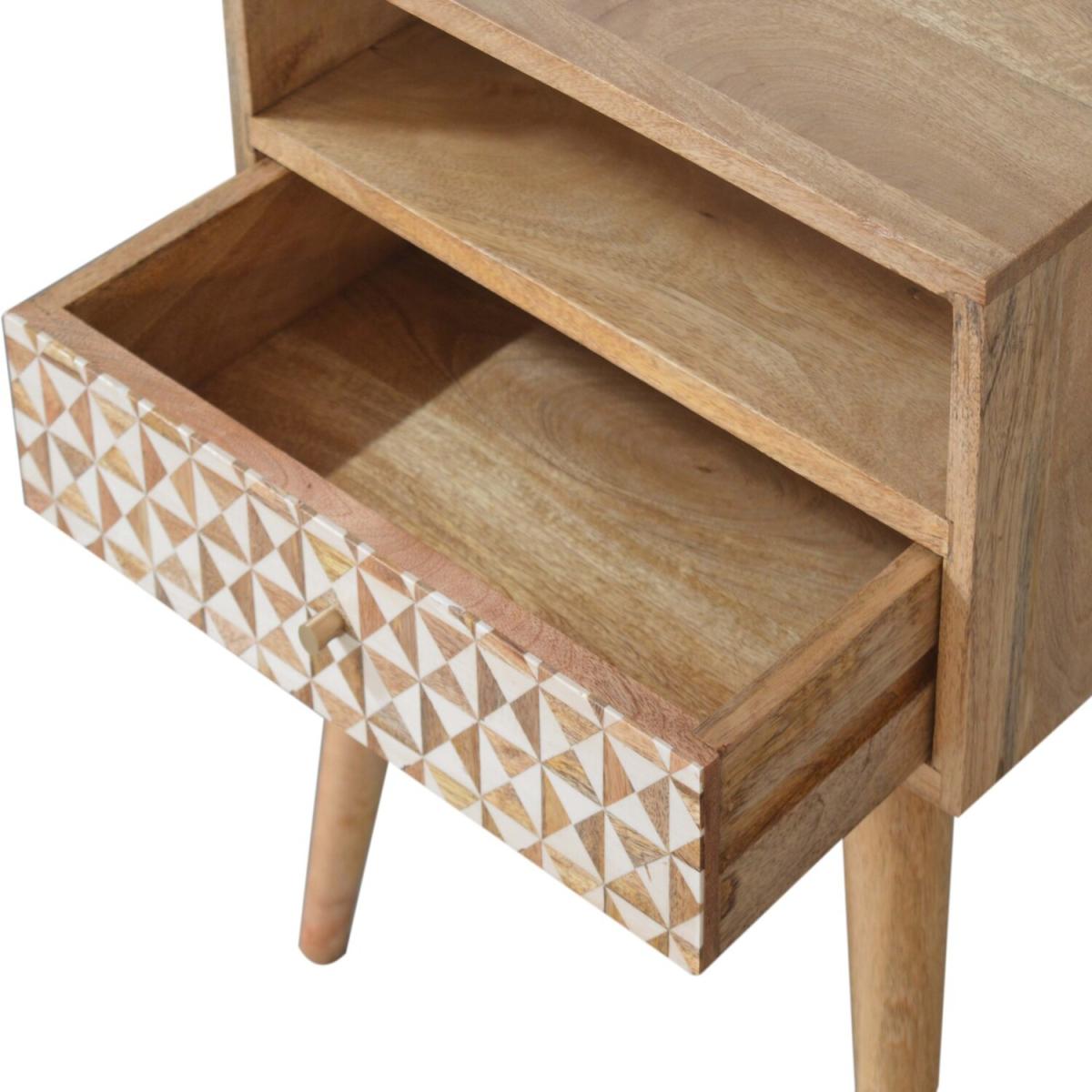 Sarina Wood Bedside Table - Oak – image 8