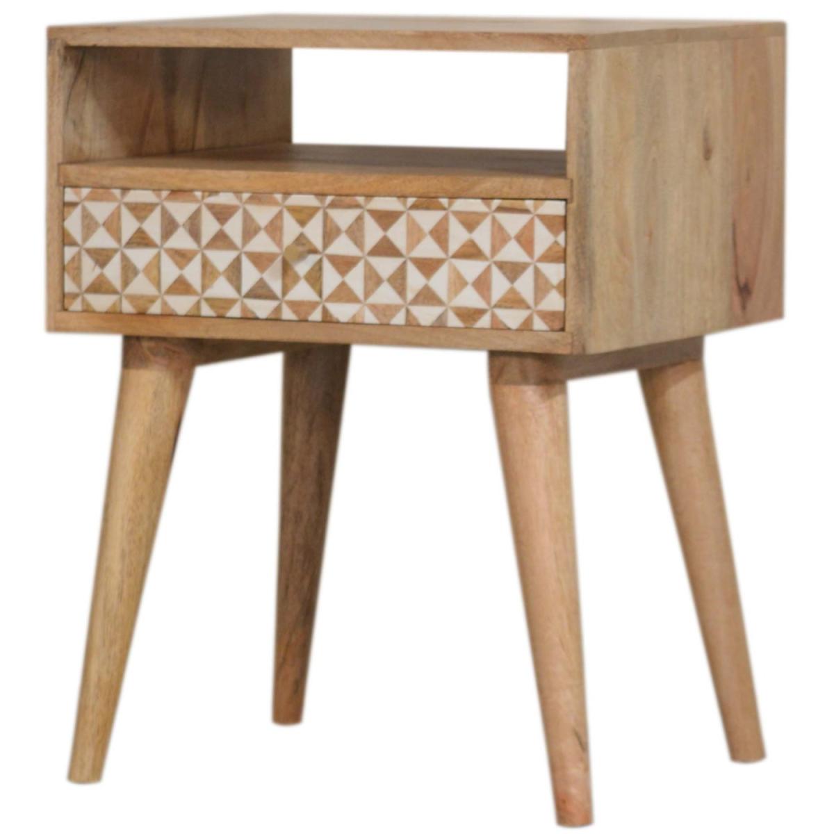 Sarina Wood Bedside Table - Oak – image 9