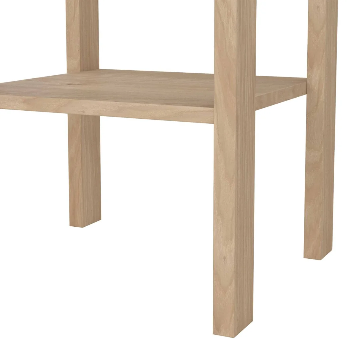 Wyld Haus Wildberry Natural Oak Bedside Table with 1 Drawer and Leather Strap Handle - Neutral – image 7