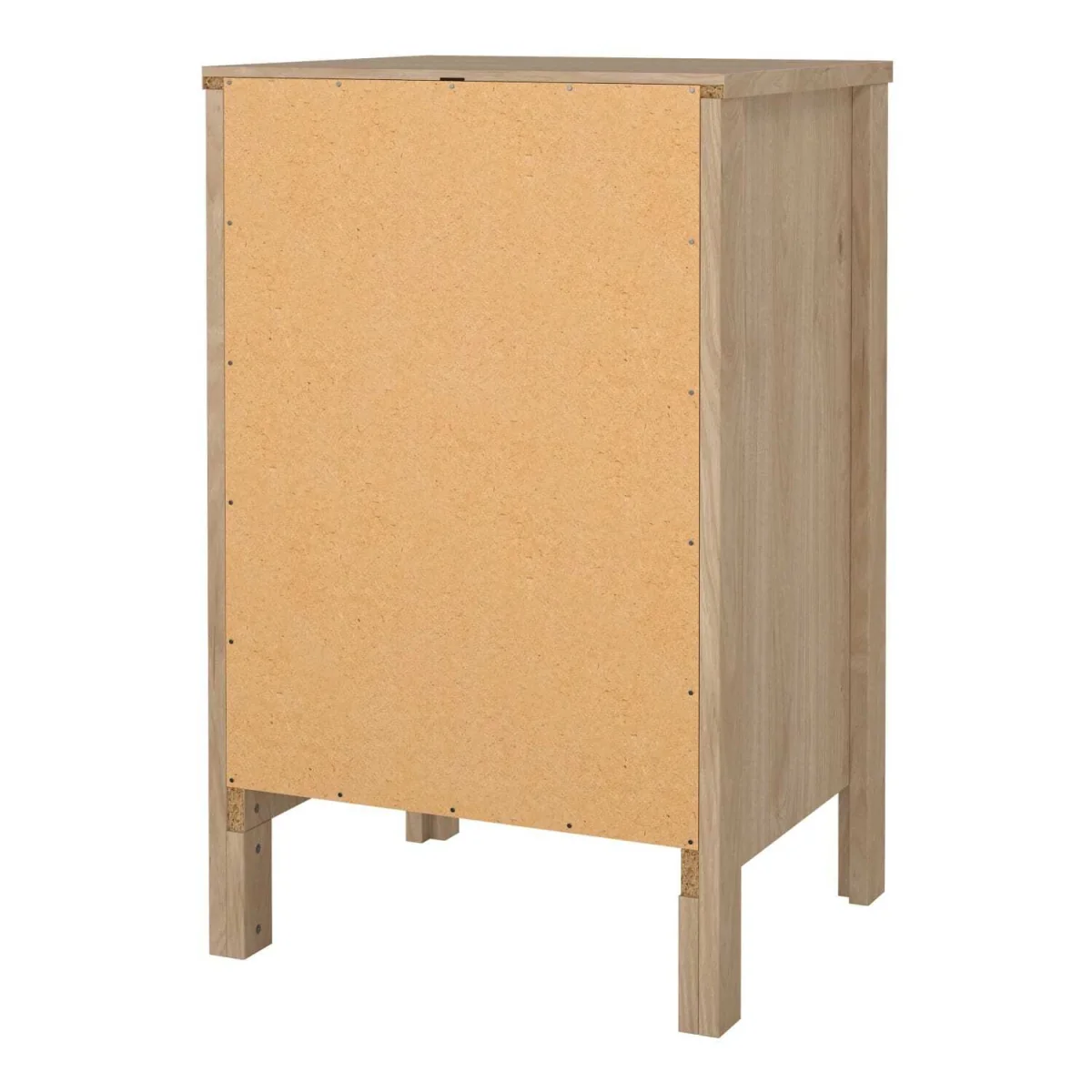 Wildberry Natural Oak Bedside Table, 3 Drawers - Neutral – image 2