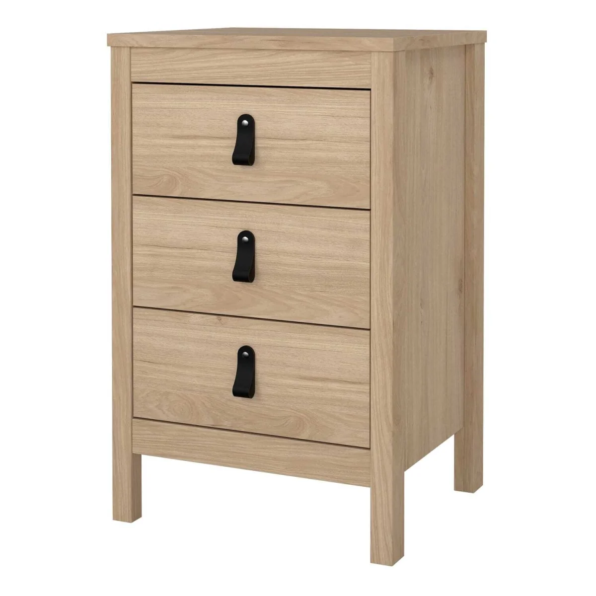 Wildberry Natural Oak Bedside Table, 3 Drawers - Neutral – image 5