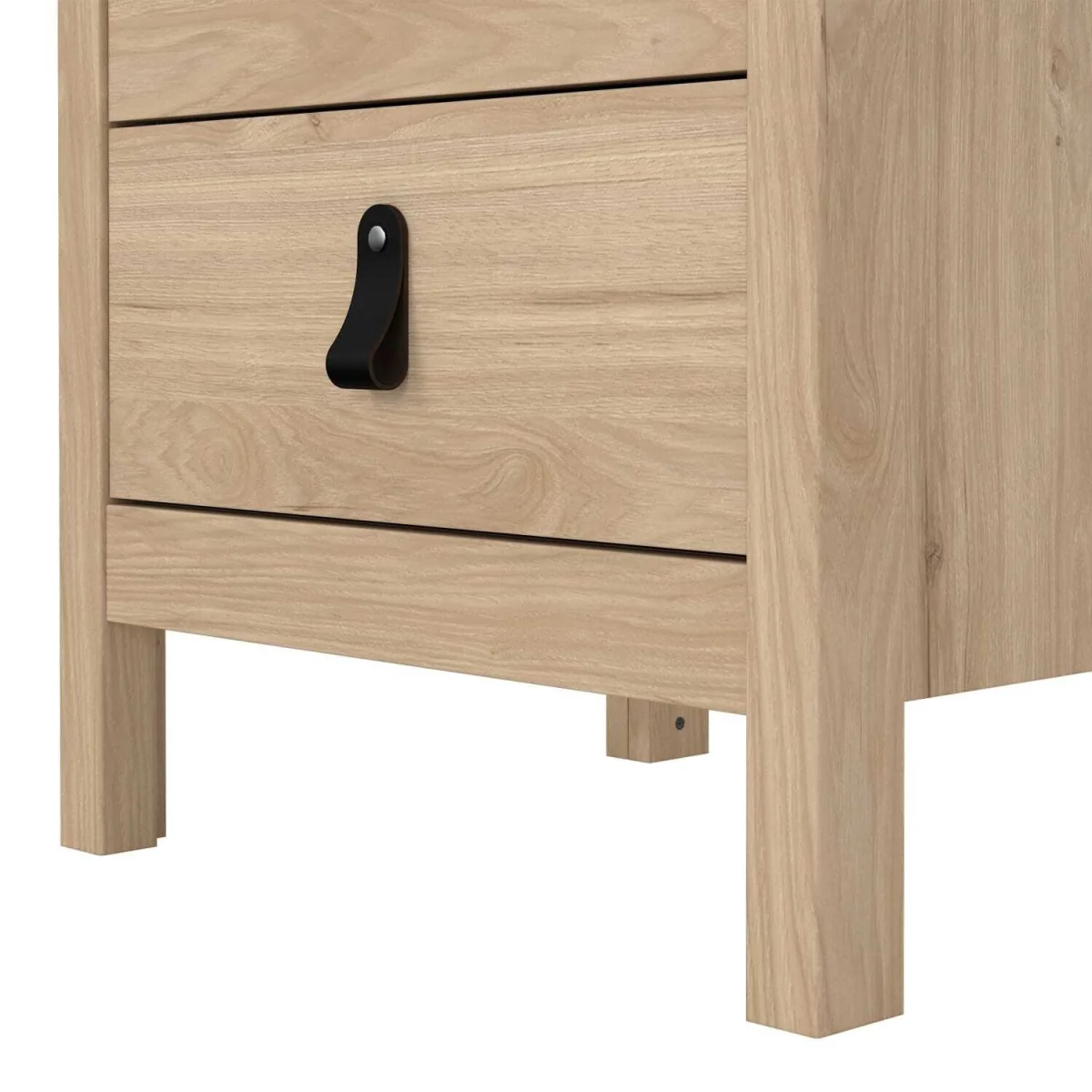 Wildberry Natural Oak Bedside Table, 3 Drawers - Neutral – image 7