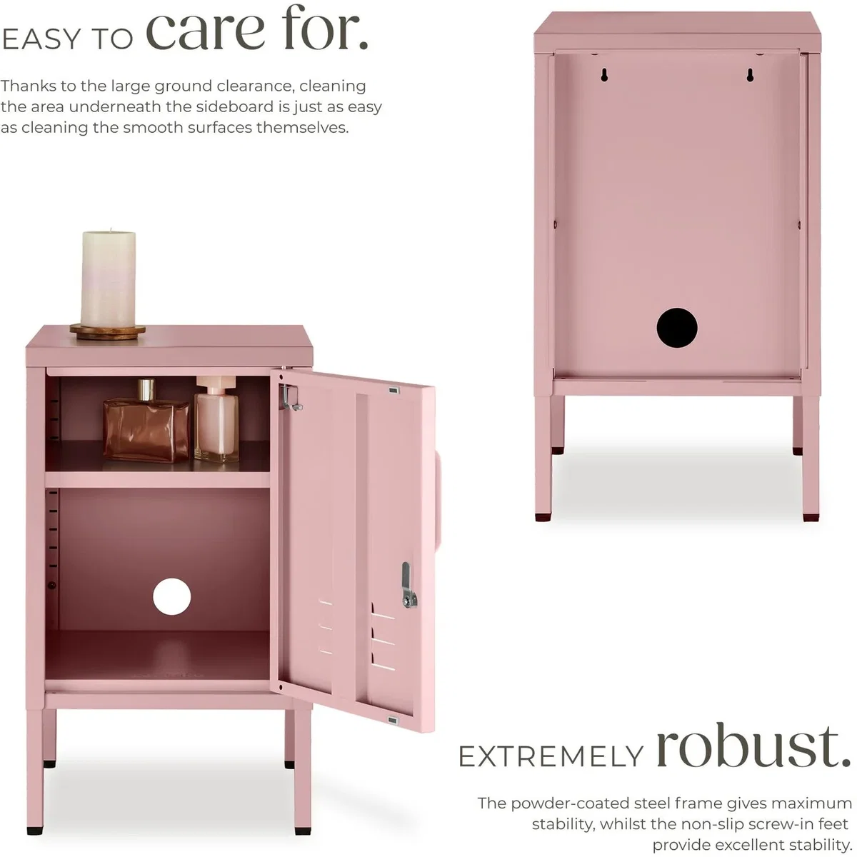 dressforfun® Metal bedside table Baker - Yellow – image 21
