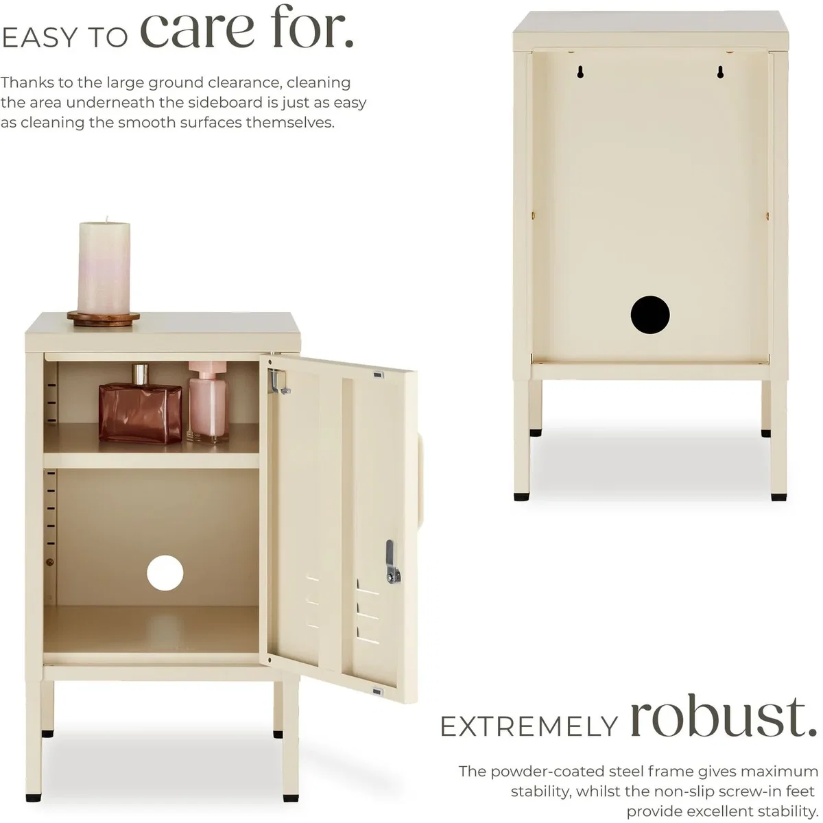 dressforfun® Metal bedside table Baker - Yellow – image 4